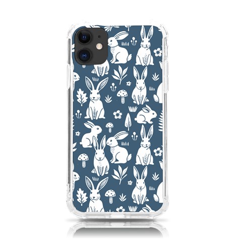 Easter bunny pattern iPhone 11 TPU UV Print Case from ArtsNow.com Front