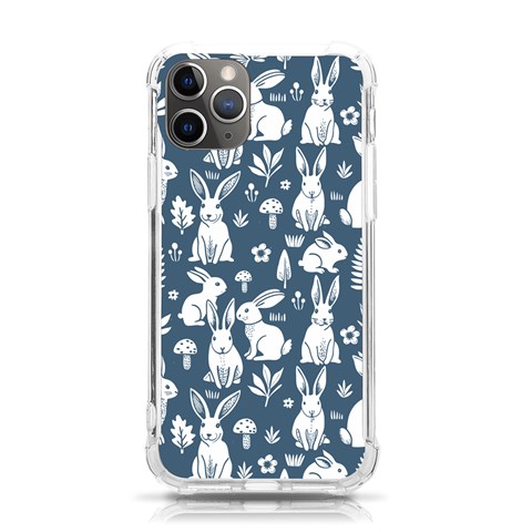 Easter bunny pattern iPhone 11 Pro 5.8 Inch TPU UV Print Case from ArtsNow.com Front