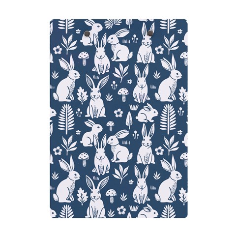 Easter bunny pattern A5 Acrylic Clipboard from ArtsNow.com Back