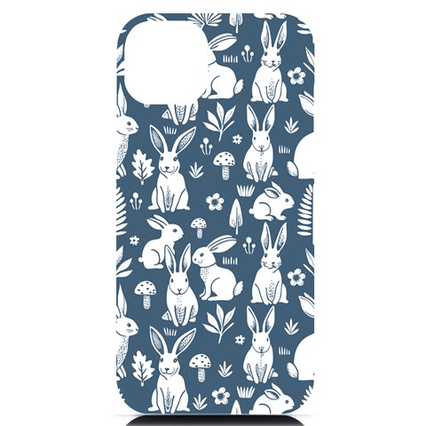 Easter bunny pattern iPhone 14 Plus Black UV Print PC Hardshell Case from ArtsNow.com Front