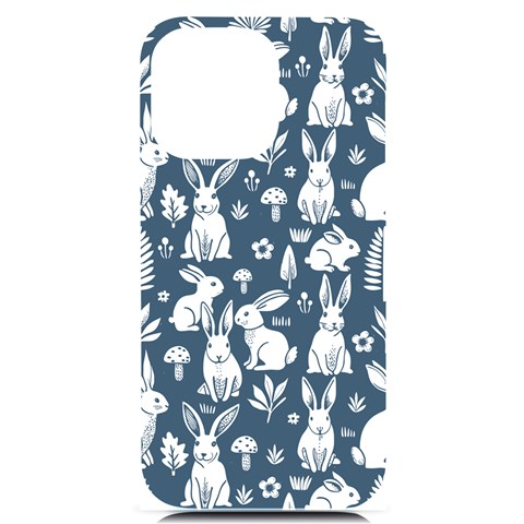 Easter bunny pattern iPhone 14 Pro Max Black UV Print PC Hardshell Case from ArtsNow.com Front