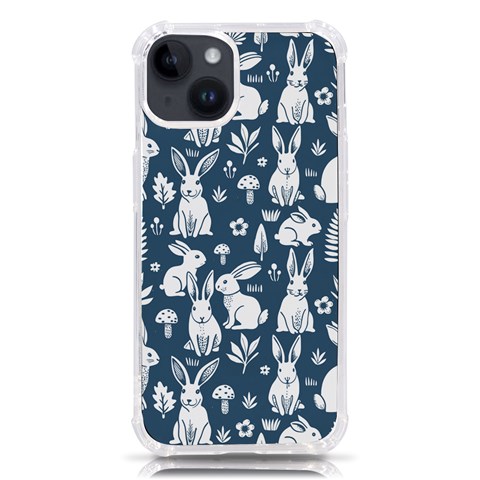 Easter bunny pattern iPhone 14 TPU UV Print Case from ArtsNow.com Front