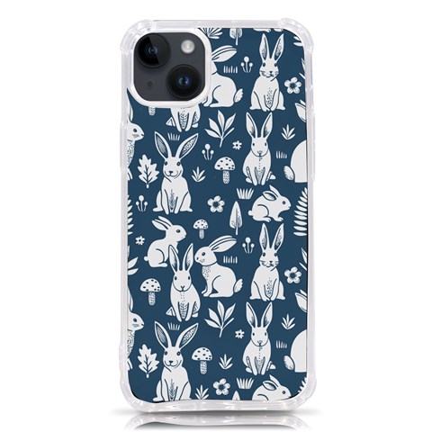 Easter bunny pattern iPhone 14 Plus TPU UV Print Case from ArtsNow.com Front