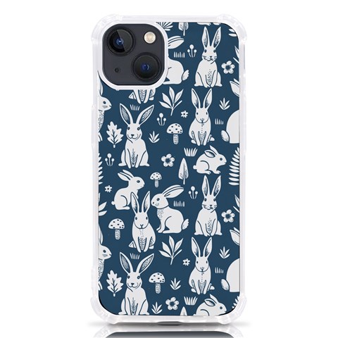 Easter bunny pattern iPhone 13 TPU UV Print Case from ArtsNow.com Front