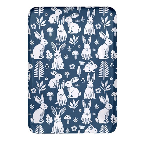 Easter bunny pattern Rectangular Glass Fridge Magnet (4 pack) from ArtsNow.com Front