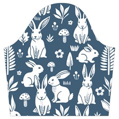 Easter bunny pattern Trumpet Sleeve Cropped Top from ArtsNow.com Sleeve Right