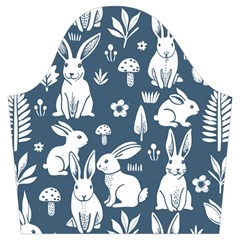 Easter bunny pattern Trumpet Sleeve Cropped Top from ArtsNow.com Sleeve Left