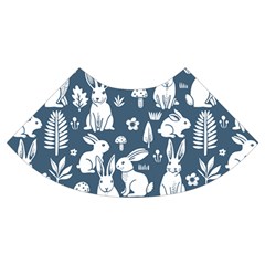 Easter bunny pattern Trumpet Sleeve Cropped Top from ArtsNow.com Cuff Left