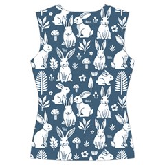 Easter bunny pattern Women s Cut Out Long Sleeve T Back