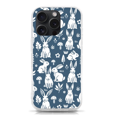 Easter bunny pattern iPhone 15 Pro TPU UV Print Case from ArtsNow.com Front