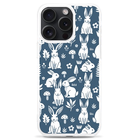 Easter bunny pattern iPhone 15 Pro Max TPU UV Print Case from ArtsNow.com Front