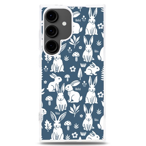 Easter bunny pattern Samsung Galaxy S24 Plus 6.7 Inch TPU UV Case from ArtsNow.com Front