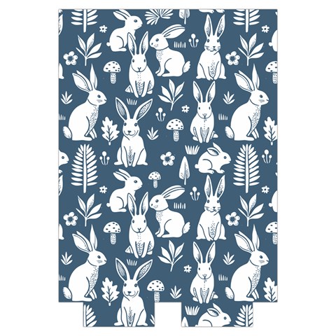 Easter bunny pattern Automatic Folding Umbrella with Case (Large) from ArtsNow.com Case