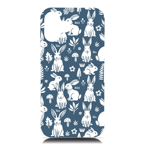 Easter bunny pattern iPhone 16 Plus Black UV Print PC Hardshell Case from ArtsNow.com Front