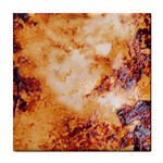 Burnt paper texture print design Tile Coaster