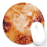 Burnt paper texture print design Round Mousepad