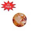 Burnt paper texture print design 1  Mini Buttons (10 pack) 