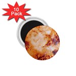 Burnt paper texture print design 1.75  Magnets (10 pack) 