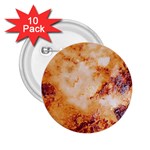 Burnt paper texture print design 2.25  Buttons (10 pack) 