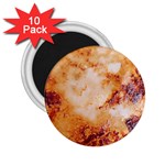 Burnt paper texture print design 2.25  Magnets (10 pack) 
