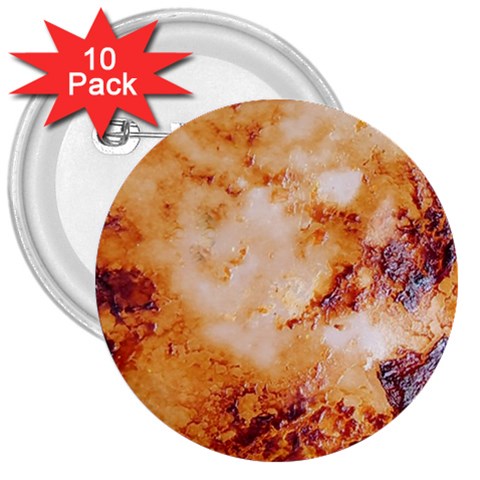 Burnt paper texture print design 3  Buttons (10 pack)  from ArtsNow.com Front