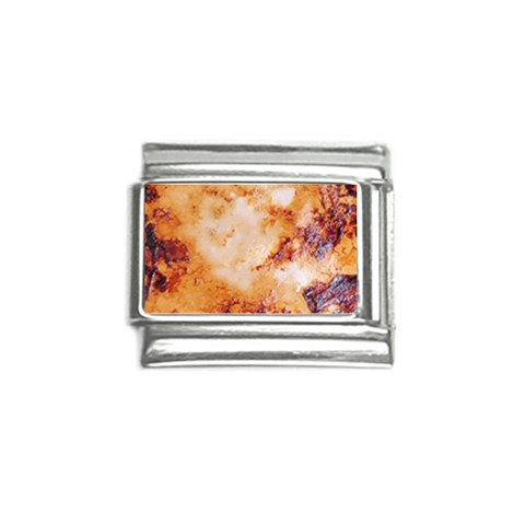 Burnt paper texture print design Italian Charm (9mm) from ArtsNow.com Front
