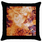 Burnt paper texture print design Throw Pillow Case (Black)