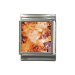 Burnt paper texture print design Italian Charm (13mm)
