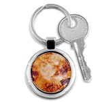 Burnt paper texture print design Key Chain (Round)