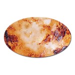 Burnt paper texture print design Oval Magnet