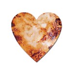 Burnt paper texture print design Heart Magnet