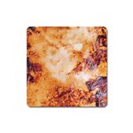 Burnt paper texture print design Square Magnet