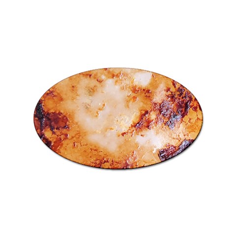 Burnt paper texture print design Sticker Oval (10 pack) from ArtsNow.com Front