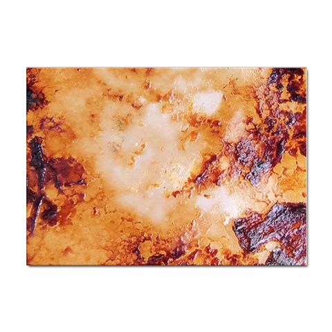 Burnt paper texture print design Sticker A4 (10 pack) from ArtsNow.com Front