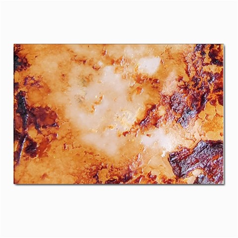 Burnt paper texture print design Postcard 6 x 4  (Pkg of 10) from ArtsNow.com Front