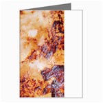 Burnt paper texture print design Greeting Card
