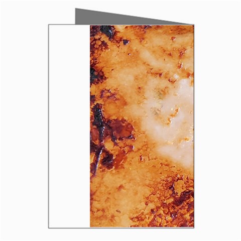 Burnt paper texture print design Greeting Card from ArtsNow.com Right