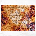 Burnt paper texture print design Rectangular Jigsaw Puzzl