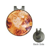 Burnt paper texture print design Hat Clips with Golf Markers