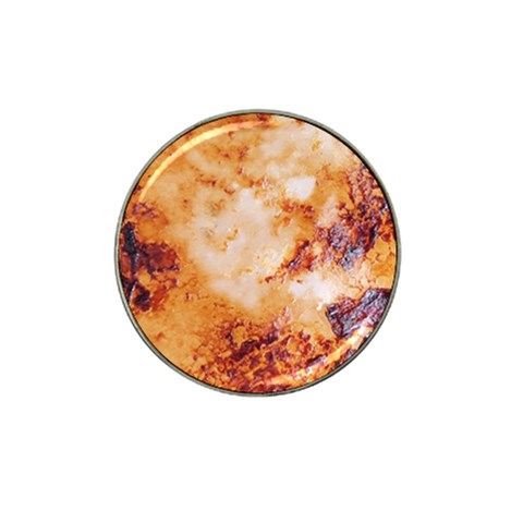 Burnt paper texture print design Hat Clip Ball Marker from ArtsNow.com Front