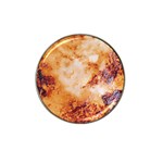 Burnt paper texture print design Hat Clip Ball Marker (10 pack)