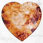 Burnt paper texture print design Jigsaw Puzzle (Heart)