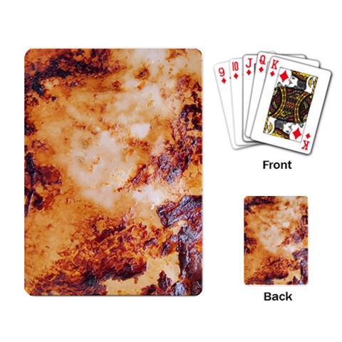 Burnt paper texture print design Playing Cards Single Design (Rectangle) from ArtsNow.com Back