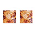 Burnt paper texture print design Cufflinks (Square)