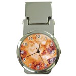 Burnt paper texture print design Money Clip Watches