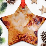 Burnt paper texture print design Star Ornament (Two Sides)
