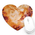 Burnt paper texture print design Heart Mousepad