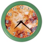 Burnt paper texture print design Color Wall Clock
