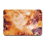 Burnt paper texture print design Small Doormat