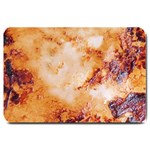 Burnt paper texture print design Large Doormat